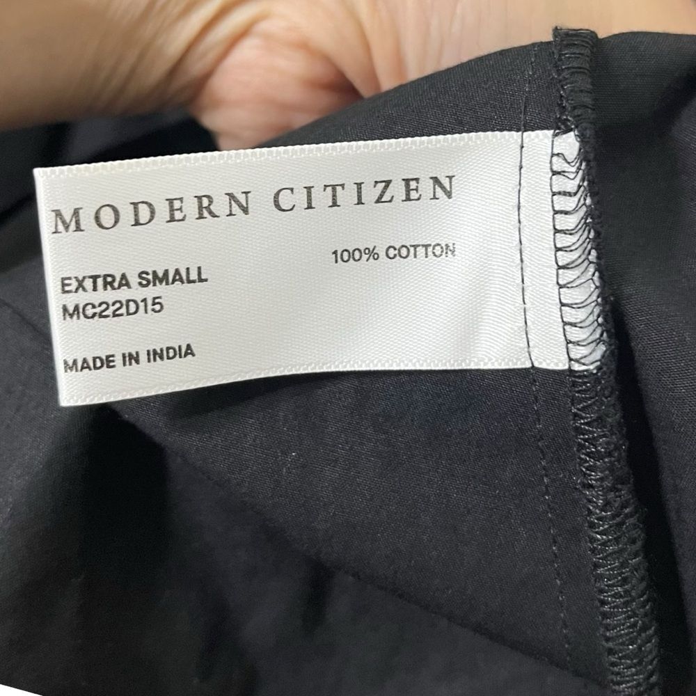 Modern Citizen Alondra Women’s XS Black Tiered Mini Dress Casual Minimal Chic - Picture 7 of 8